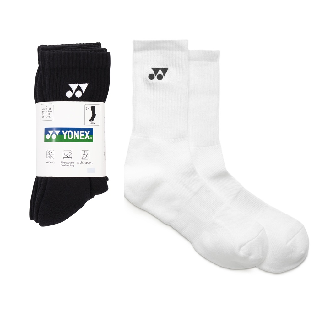 גרביים | Yonex Sport Crew 19256 (3 זוגות) לבן