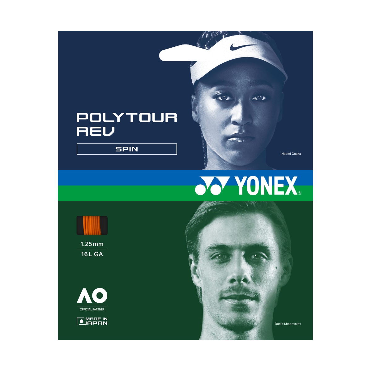 סט גידים | Yonex Poly Tour Rev 1.25